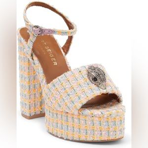 NWT Kurt Geiger Kensington Ankle Strap Platform Sandal Heel